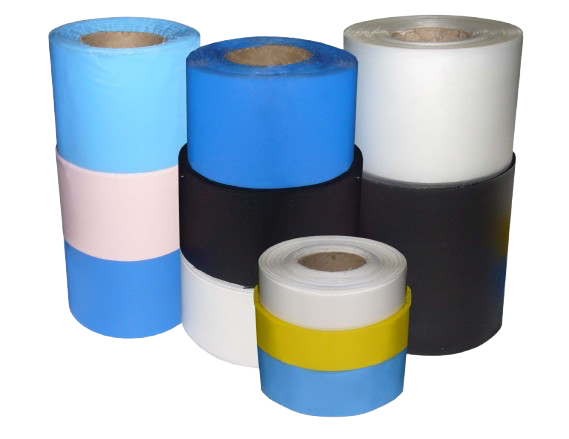 Amostras de diferentes formatos - rolos e lâminas